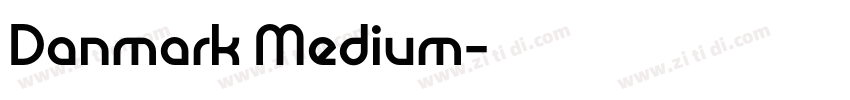 Danmark Medium字体转换